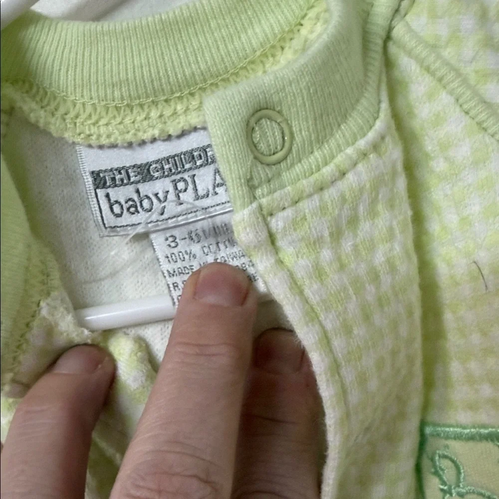 The Children's Place Light Green Footed One Piece